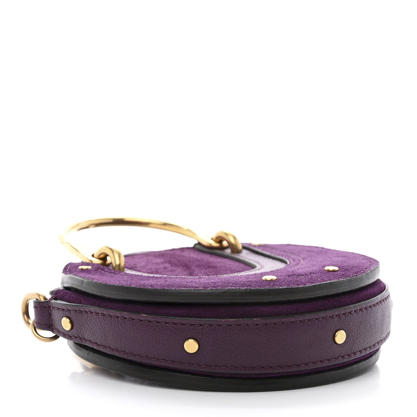 Goatskin Suede Mini Pixie Bag Nightfall Purple