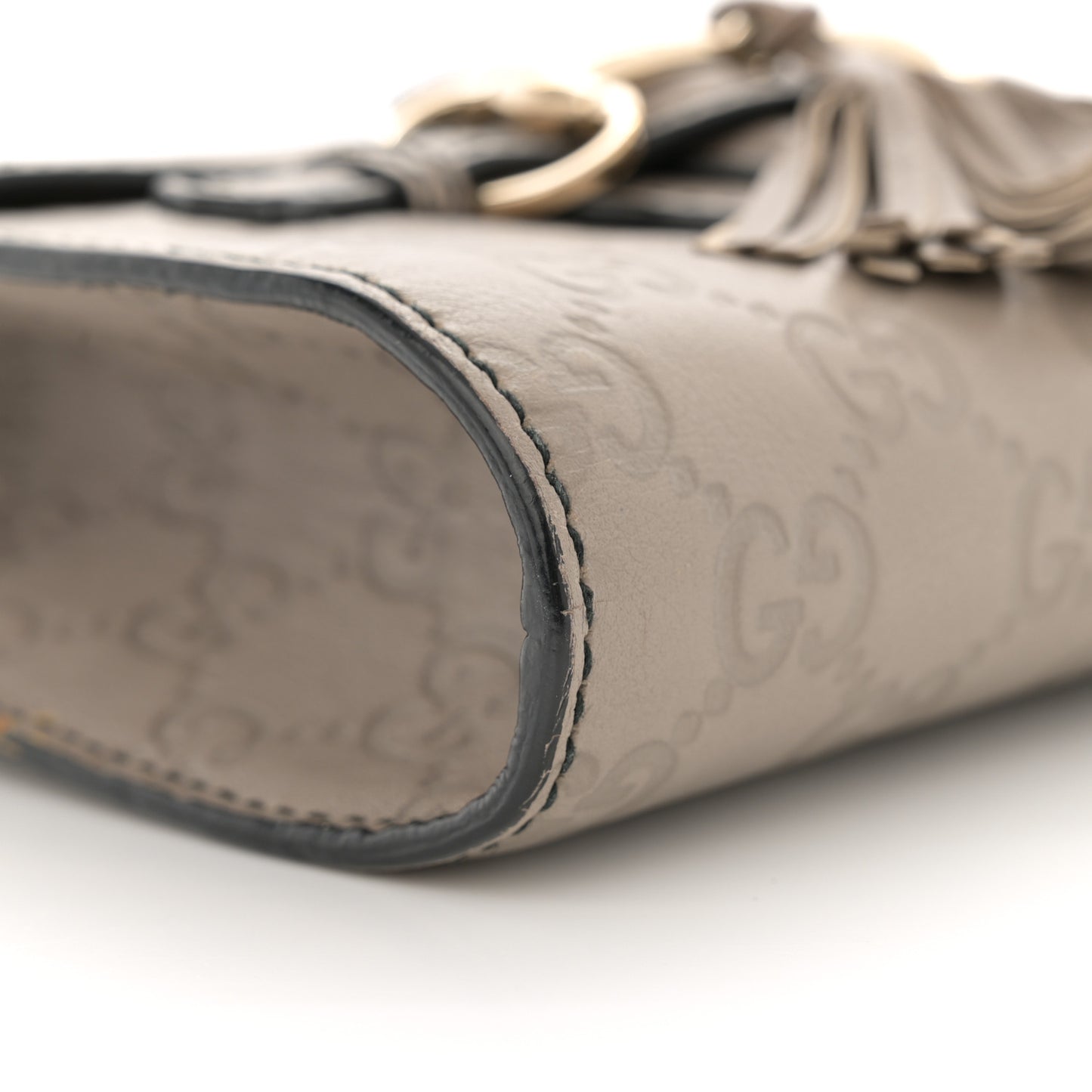 Guccissima Mini Emily Chain Shoulder Bag Storm Grey