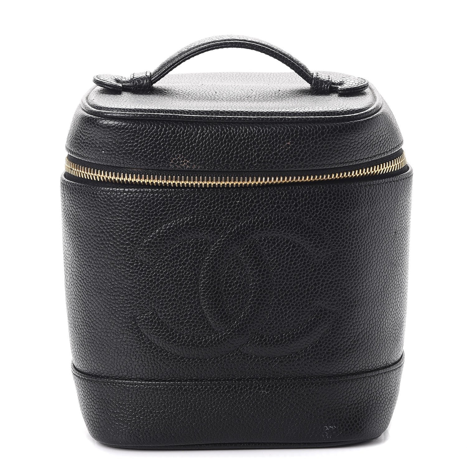 Chanel Caviar Cosmetic Vanity Bag Black 1 of 12