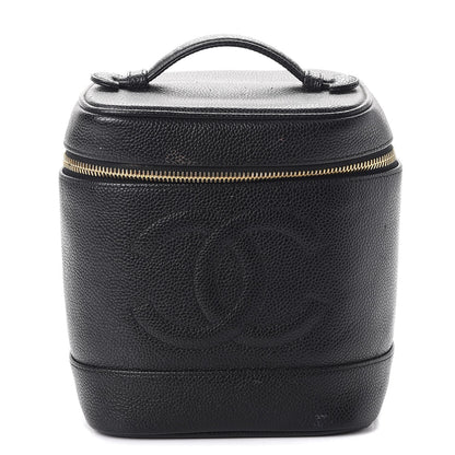 Chanel Caviar Cosmetic Vanity Bag Black 1 of 12
