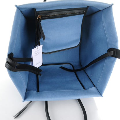 Celine Cotton Canvas Medium Phantom Luggage Blue 5 of 9