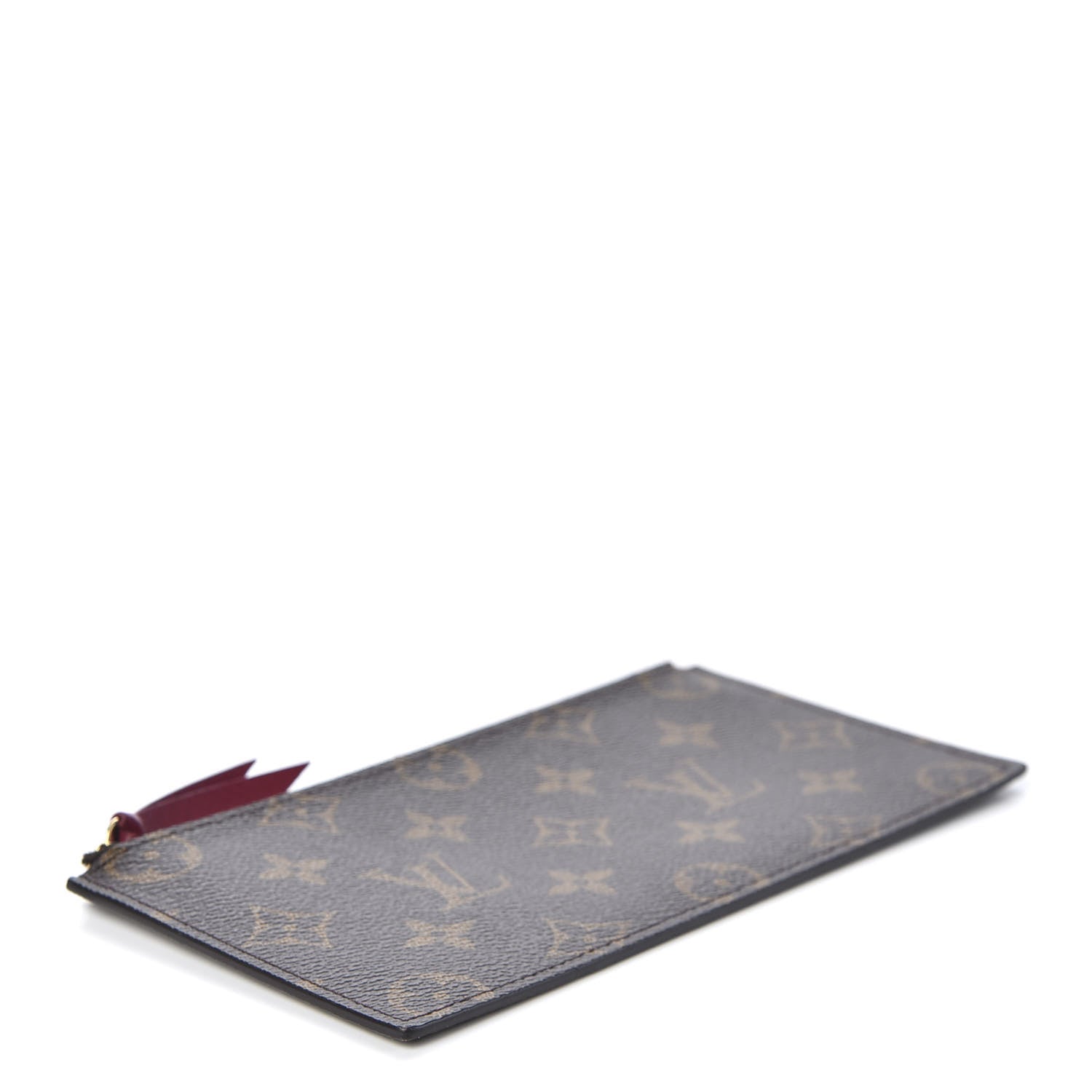Louis Vuitton Monogram Felicie Chain Wallet Zippered Insert Fuchsia 3 of 7