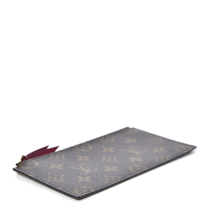 Louis Vuitton Monogram Felicie Chain Wallet Zippered Insert Fuchsia 3 of 7