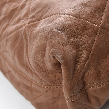 Lanvin Lambskin Quilted Amalia Cabas Tote Camel 11 of 20