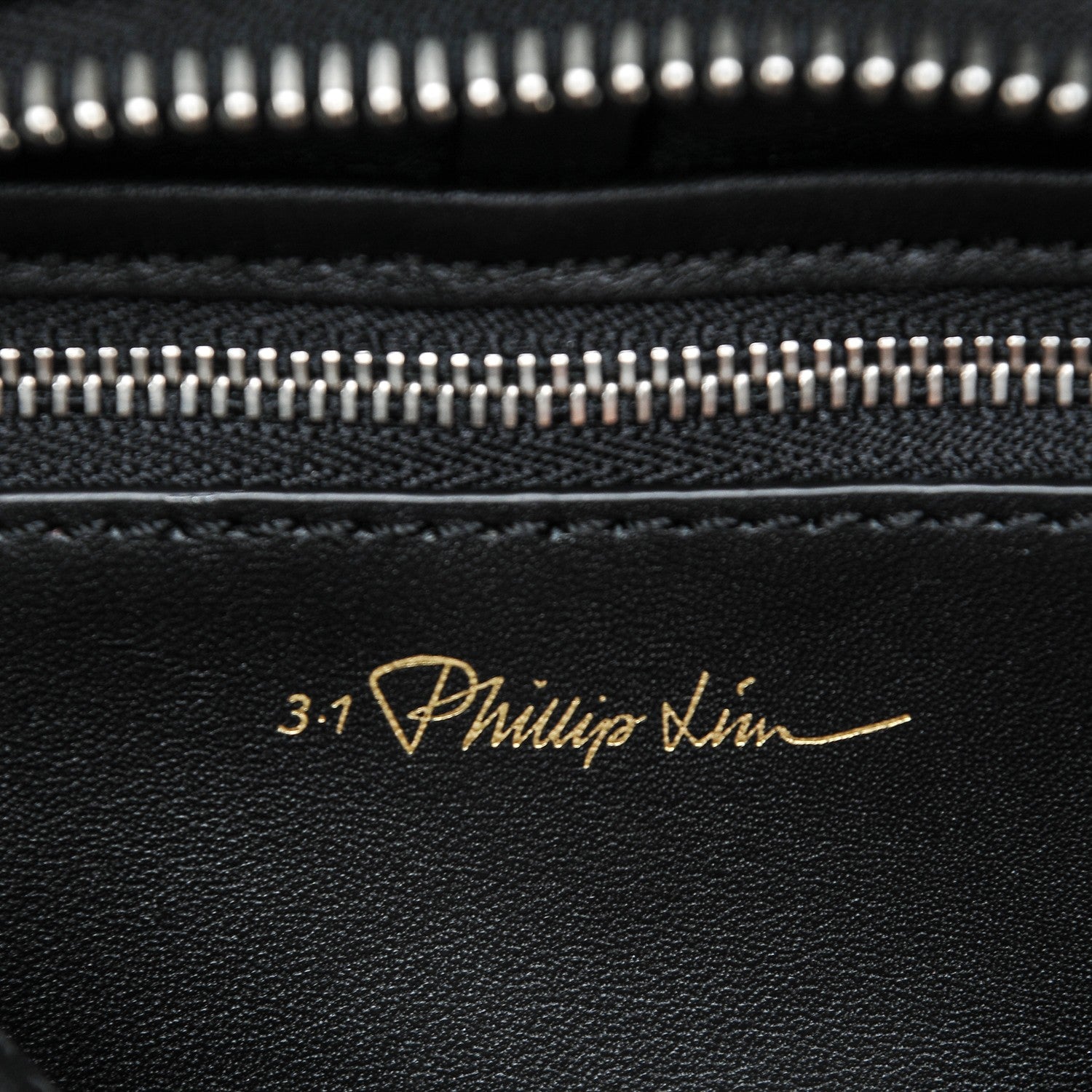 3.1 Phillip Lim 3.1 Calfskin Medium Striped Ryder Satchel Black White 7 of 8
