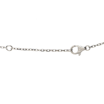 Cartier 18K White Gold Diamond Interlocking LOVE Paved Necklace 5 of 7