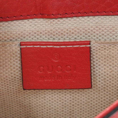 Gucci Pebbled Calfskin Small Soho Flap Crossbody Red 6 of 11