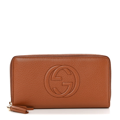 Gucci Cellarius Calfskin Soho Zip Around Wallet Dusty Blush 1 of 8