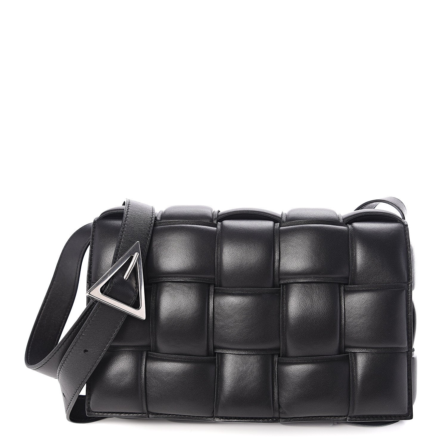 Bottega Veneta Nappa Maxi Intreccio Padded Cassette Crossbody Bag Black 1 of 8