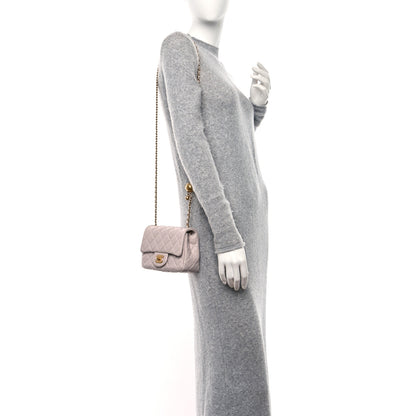 Chanel Lambskin Quilted Mini Pearl Crush Flap Light Purple 2 of 11