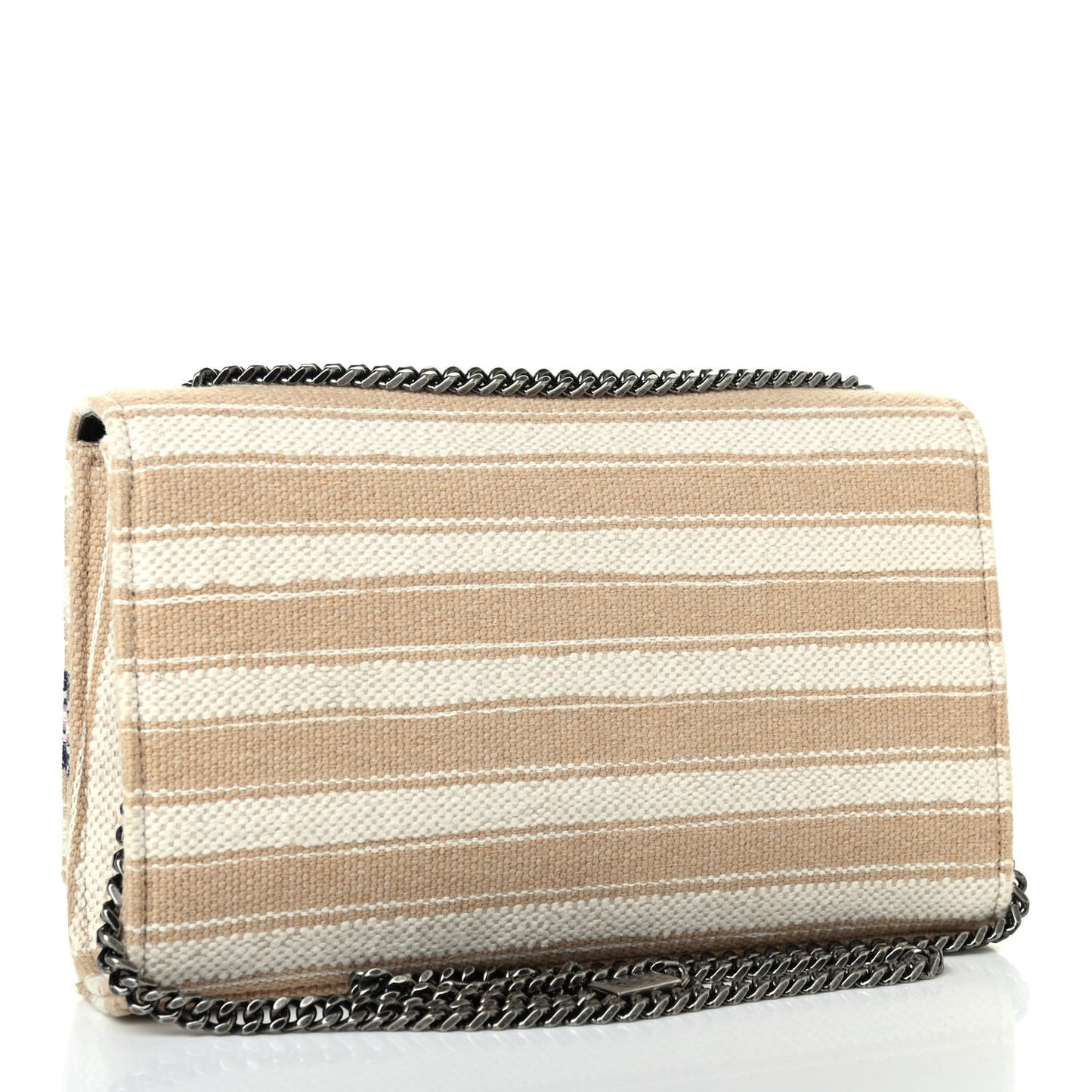 Berber Canvas Striped Medium Classic Monogram Kate Satchel