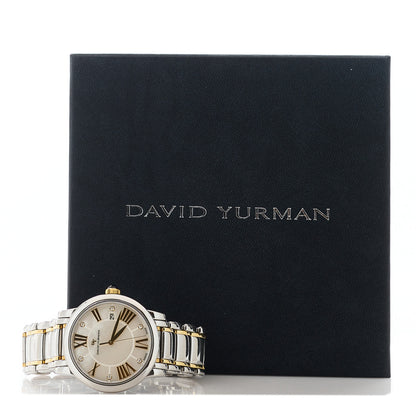 David Yurman Stainless Steel 18K Rose Gold Diamond Mother of Pearl 38mm Classic Quartz Watch 5 of 5