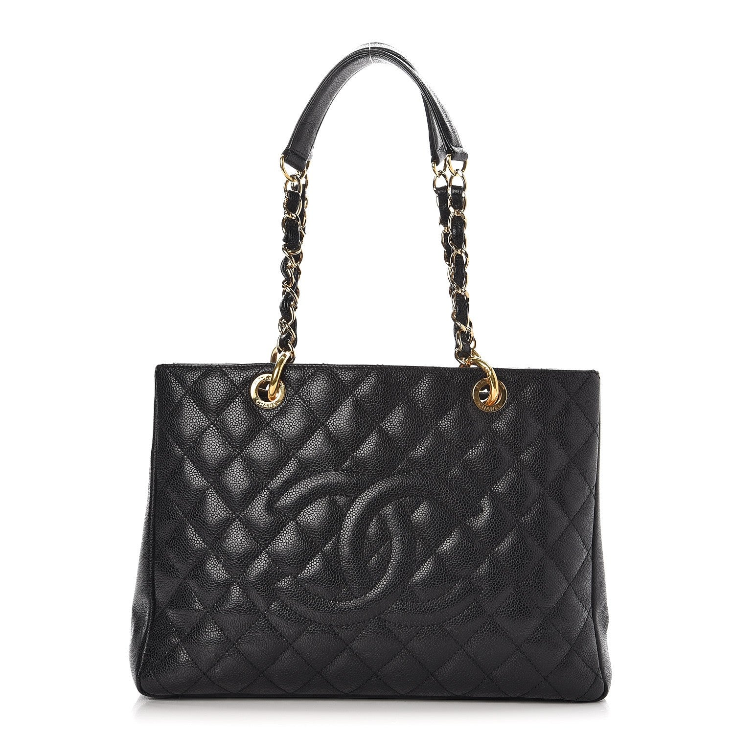 Chanel Caviar Quilted Grand Shopping Tote GST Black 1 of 10