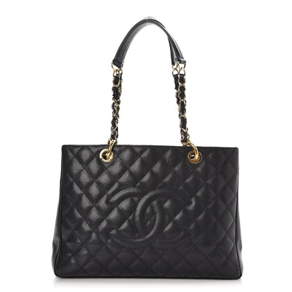 Chanel Caviar Quilted Grand Shopping Tote GST Black 1 of 10