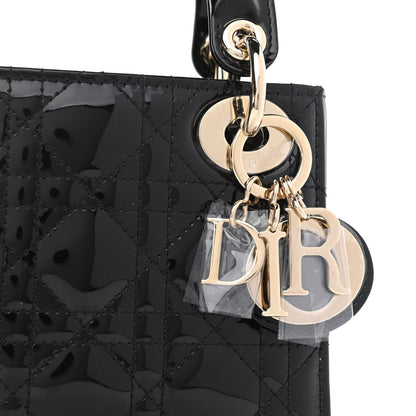 Christian Dior Patent Cannage Mini Lady Dior Black 6 of 9