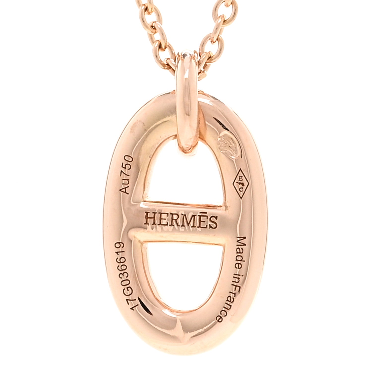 Hermes 18K Rose Gold PM Farandole Pendant Necklace 4 of 6