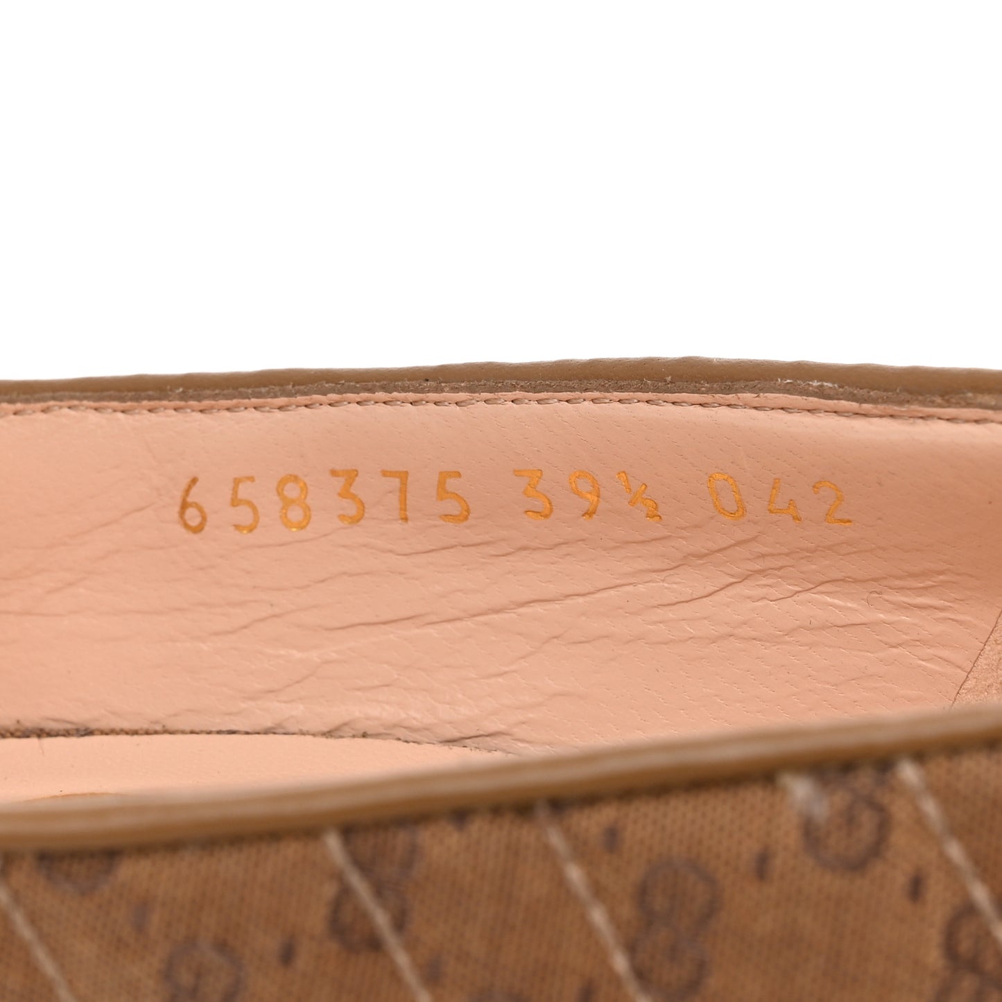 Monogram GG Mignon Nappa Chevron Matelasse Double G 95mm Pumps 39.5 Dusty Brown