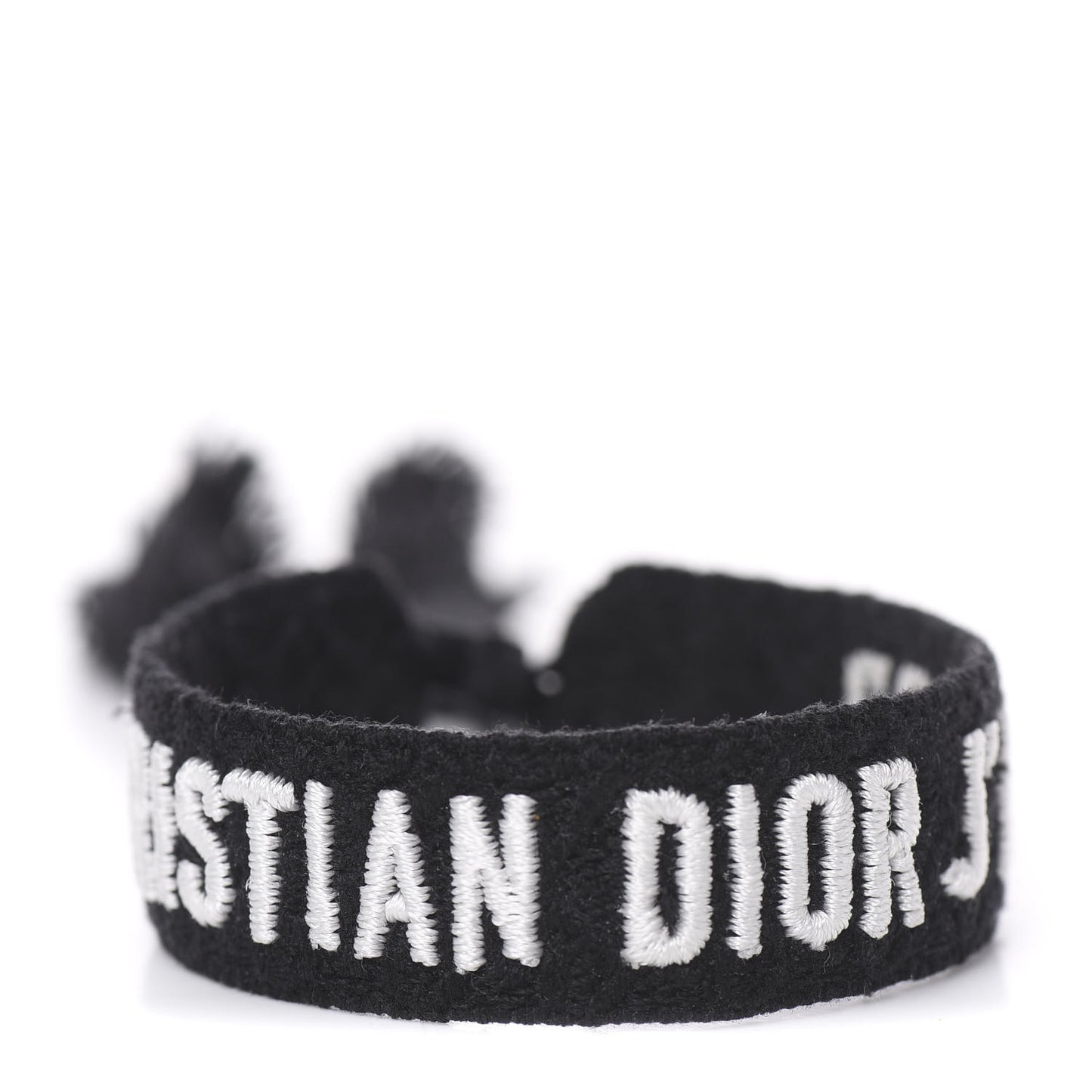 Woven Cotton J'Adior Friendship Bracelet Black