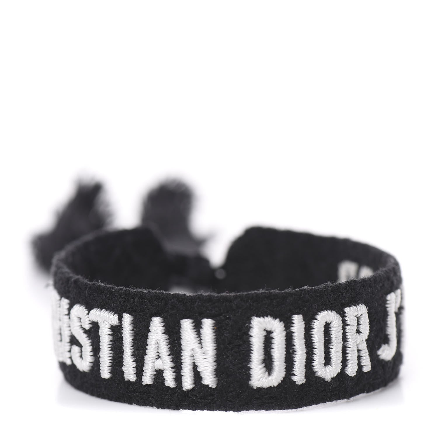Christian Dior Woven Cotton J'Adior Friendship Bracelet Black 1 of 3