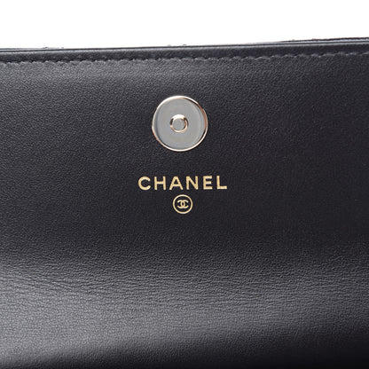 Chanel Calfskin Quilted Maxi Pearls Clutch With Chain Black 8 of 11