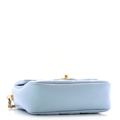 Chanel Caviar Quilted Mini My Perfect Flap Light Blue 4 of 10