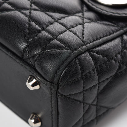 Christian Dior Lambskin Cannage Mini Lady Dior Black 11 of 14