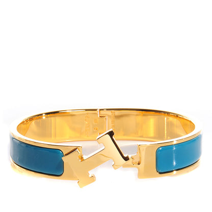 Hermes Enamel Narrow Clic Clac H Bracelet PM Bleu Indien 4 of 6