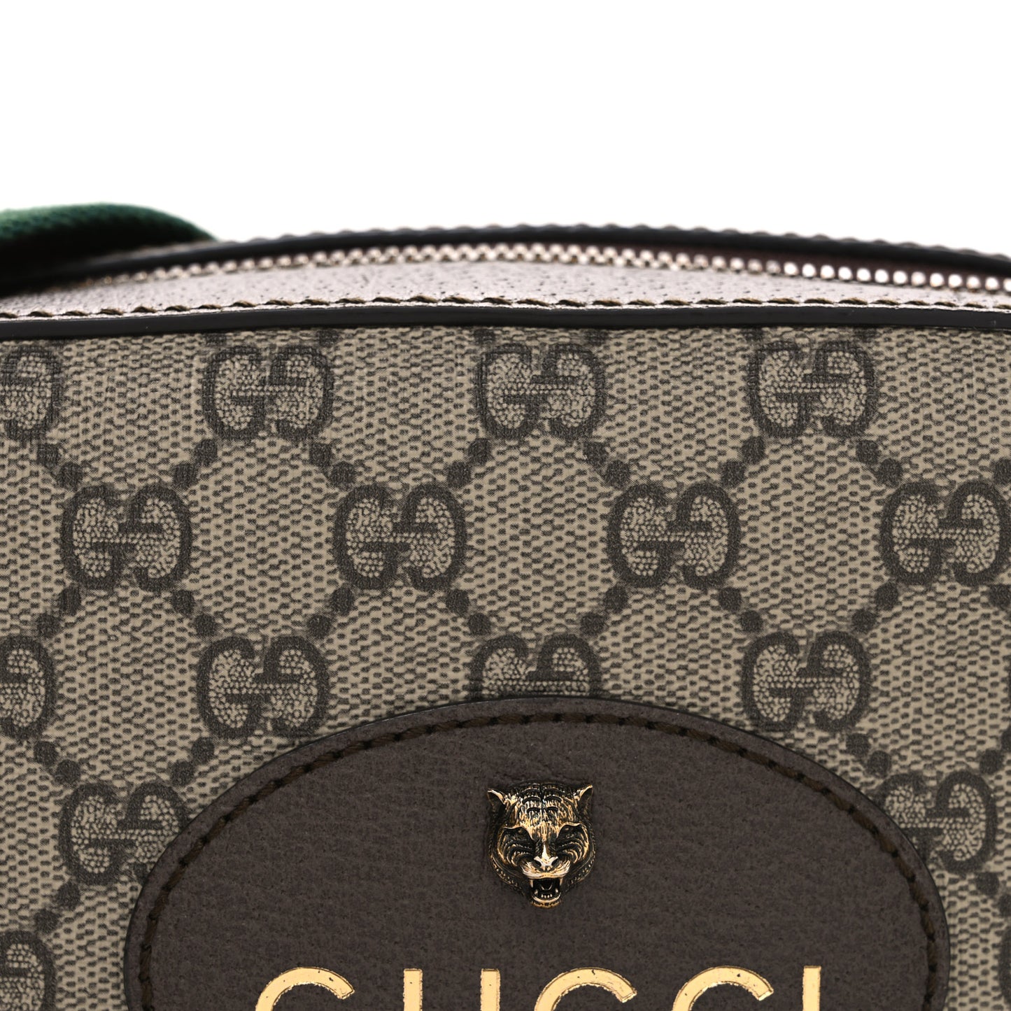 GG Supreme Monogram Web Neo Vintage Shoulder Bag Beige New Acero Crop