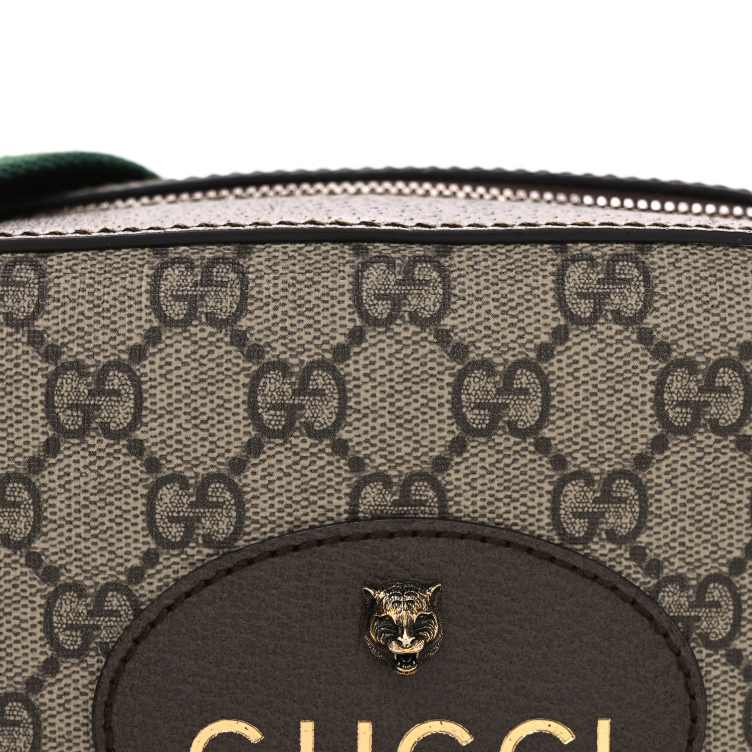 Gucci GG Supreme Monogram Web Neo Vintage Shoulder Bag Beige New Acero Crop 8 of 11
