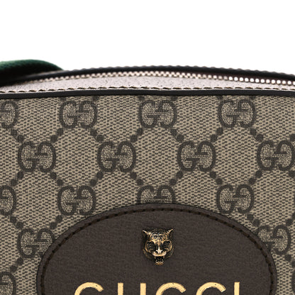Gucci GG Supreme Monogram Web Neo Vintage Shoulder Bag Beige New Acero Crop 8 of 11