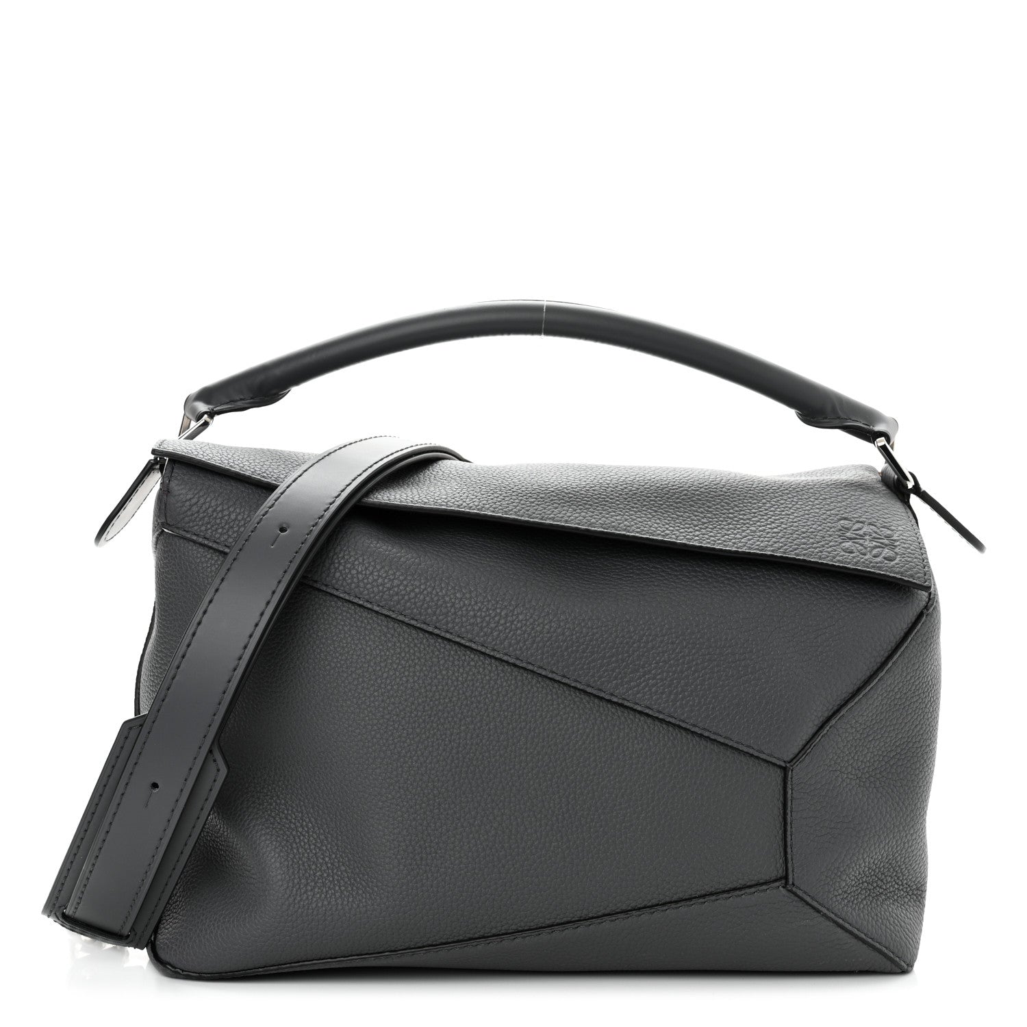 Loewe Calfskin Large Puzzle Bag Anthracite 1 of 9