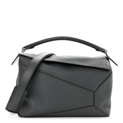 Loewe Calfskin Large Puzzle Bag Anthracite 1 of 9