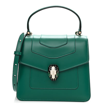 Bulgari Calfskin Serpenti Forever Top Handle Emerald Green 1 of 10