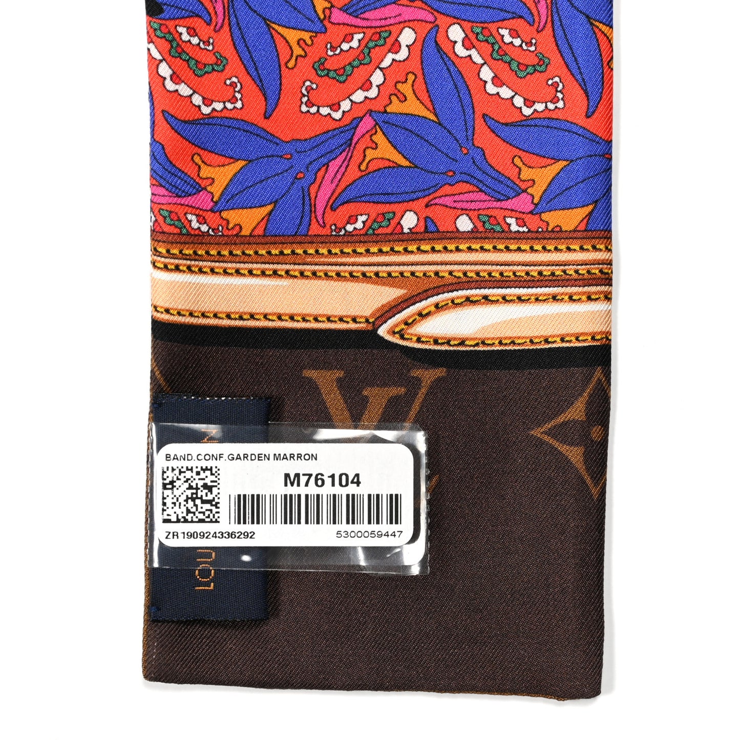Silk Monogram Confidential Garden Bandeau Brown