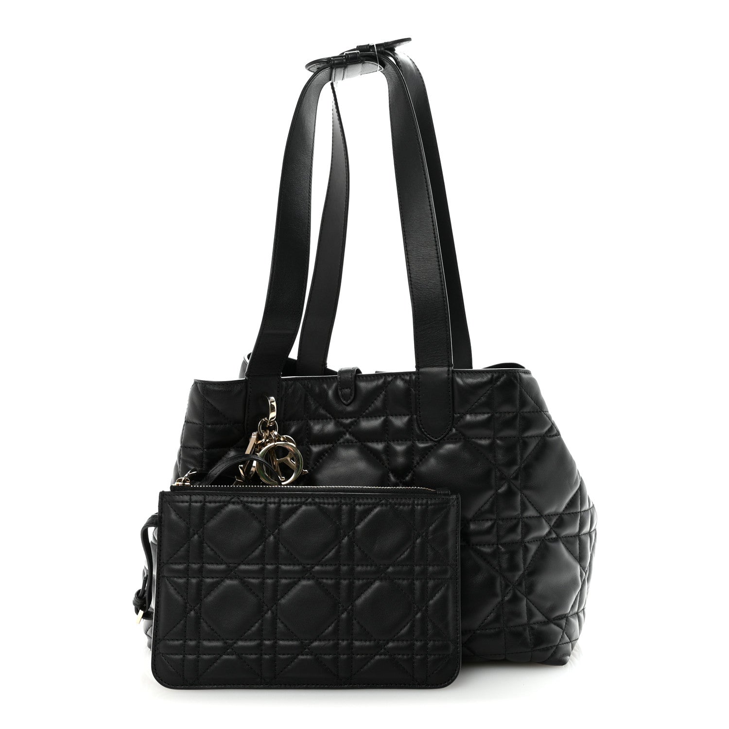 Christian Dior Calfskin Macrocannage Medium Toujours Black 3 of 10