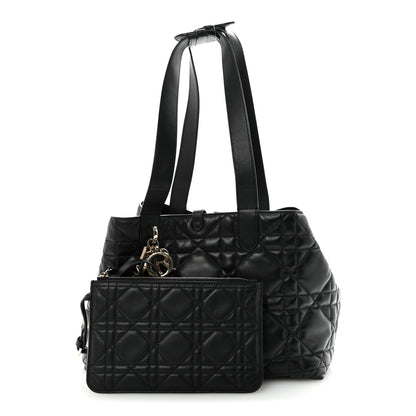Christian Dior Calfskin Macrocannage Medium Toujours Black 3 of 10