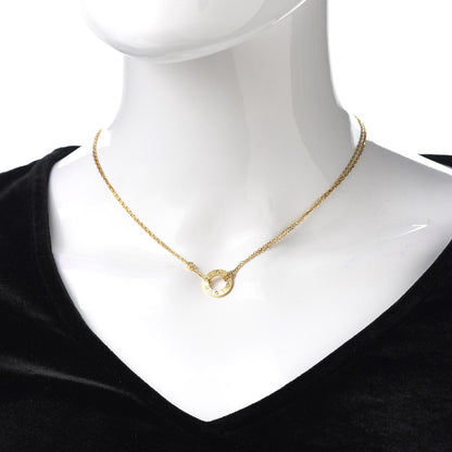 Cartier 18K Yellow Gold 2 Diamond LOVE Necklace 2 of 5