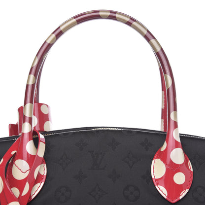 Louis Vuitton Nylon Monogram Kusama Infinity Dots Vertical Lockit Black Red 7 of 11