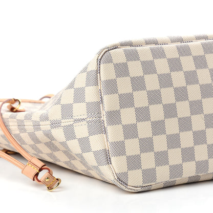 Louis Vuitton Damier Azur Neo Neverfull MM Rose Ballerine 8 of 10