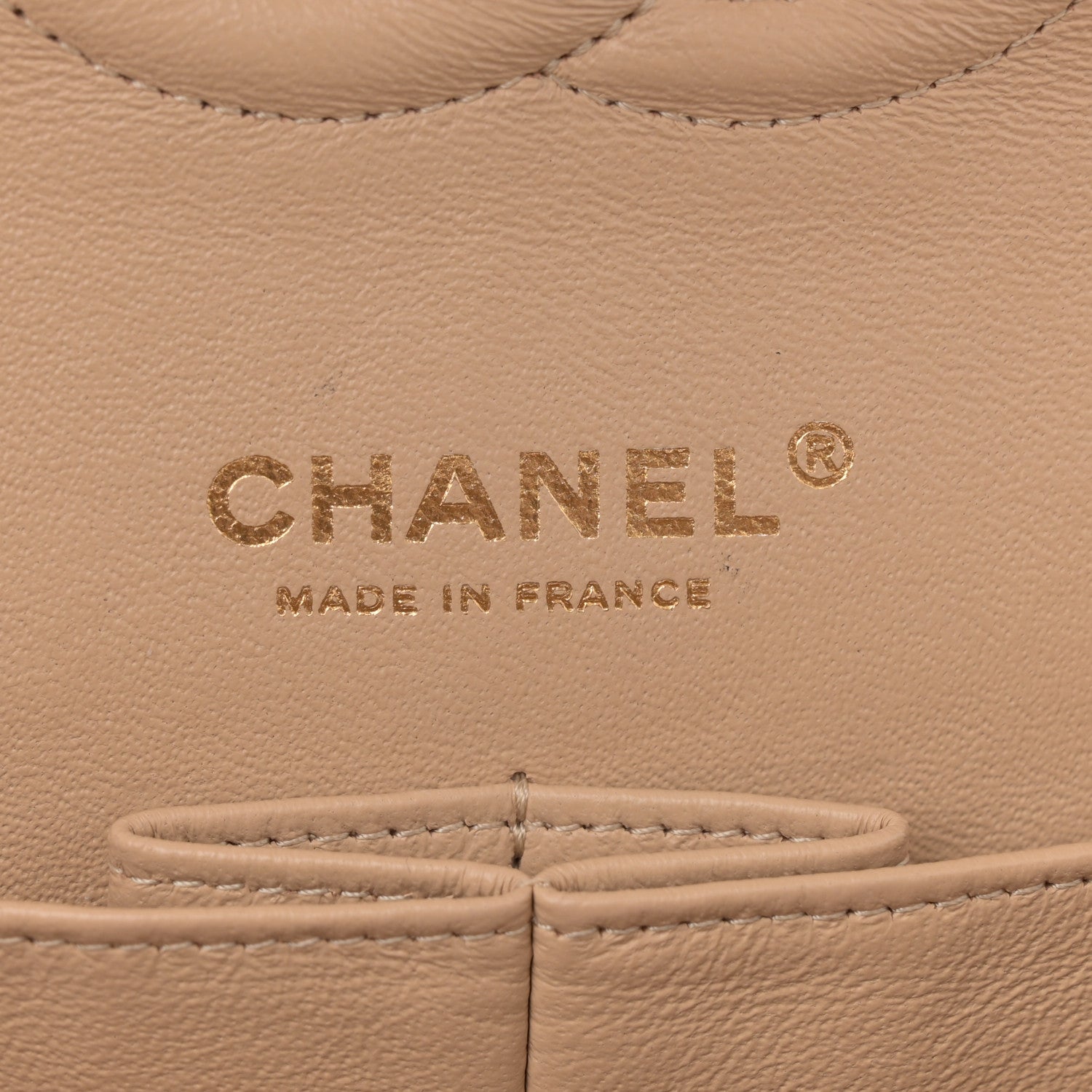 Chanel Caviar Quilted Medium Double Flap Beige 6 of 11