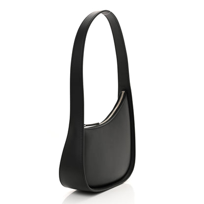 The Row Smooth Calfskin Half Moon Shoulder Bag Black 3 of 10