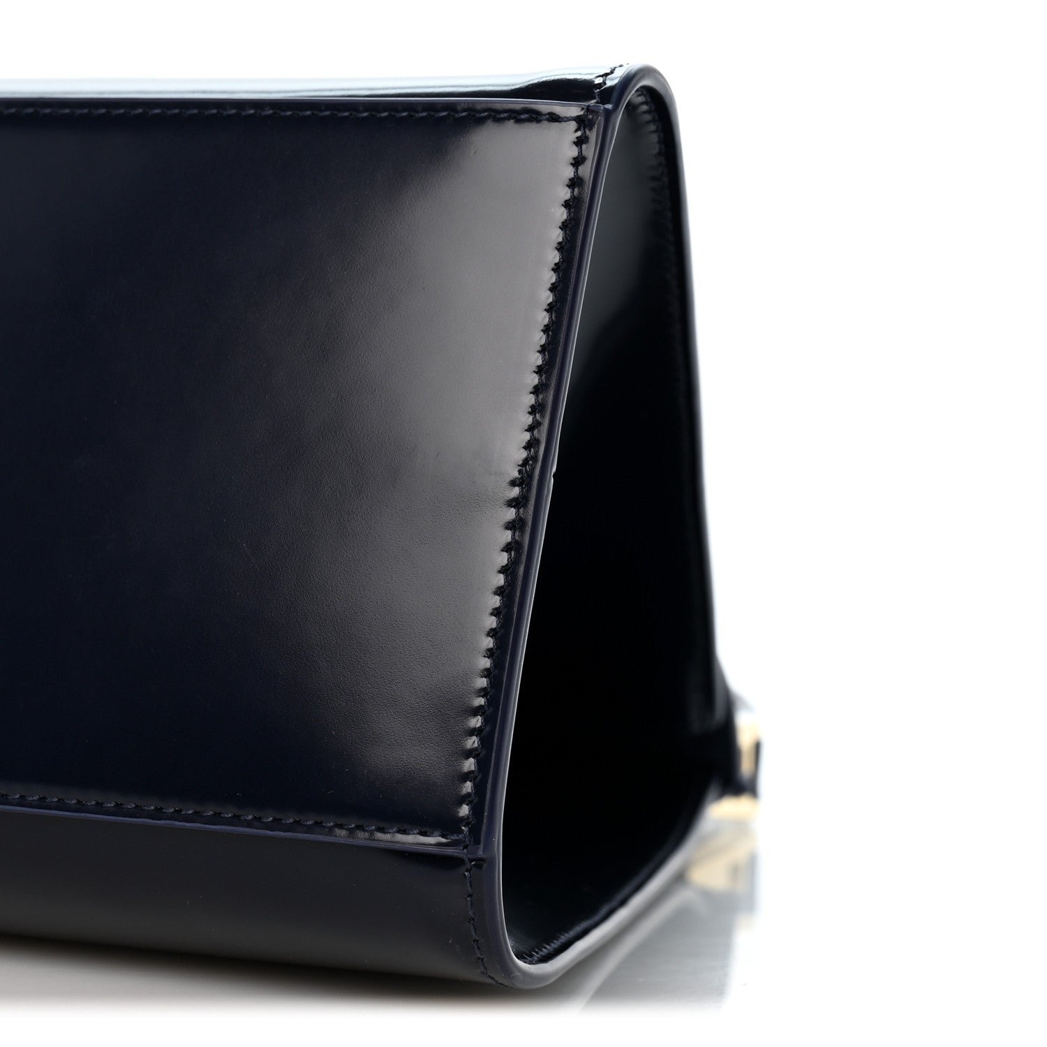 Salvatore Ferragamo Brushed Calfskin Medium Prisma Shoulder Bag Midnight 10 of 12