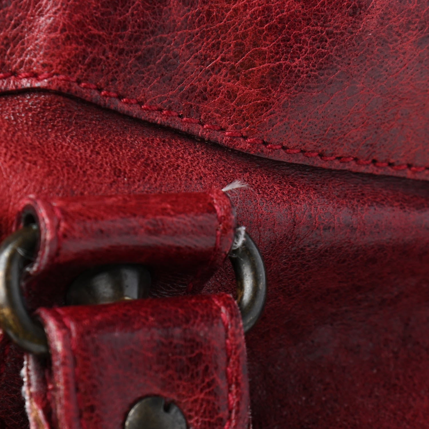 Balenciaga Chevre Classic Hardware Purse Rouge Vif 9 of 19