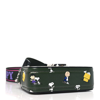 Marc Jacobs X Peanuts Saffiano Snoopy Snapshot Camera Bag Green Multicolor 4 of 9