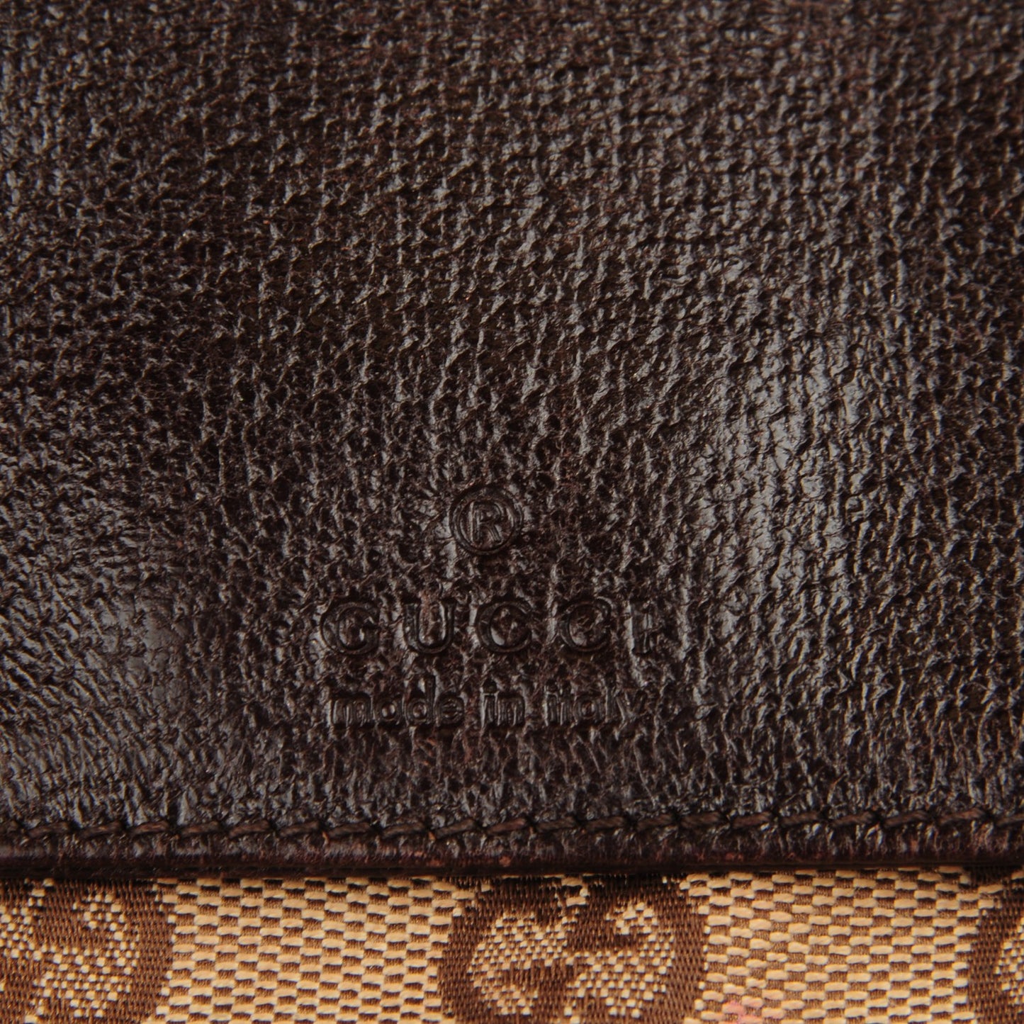 GG Monogram Web Double Pocket Belt Bag Dark Brown
