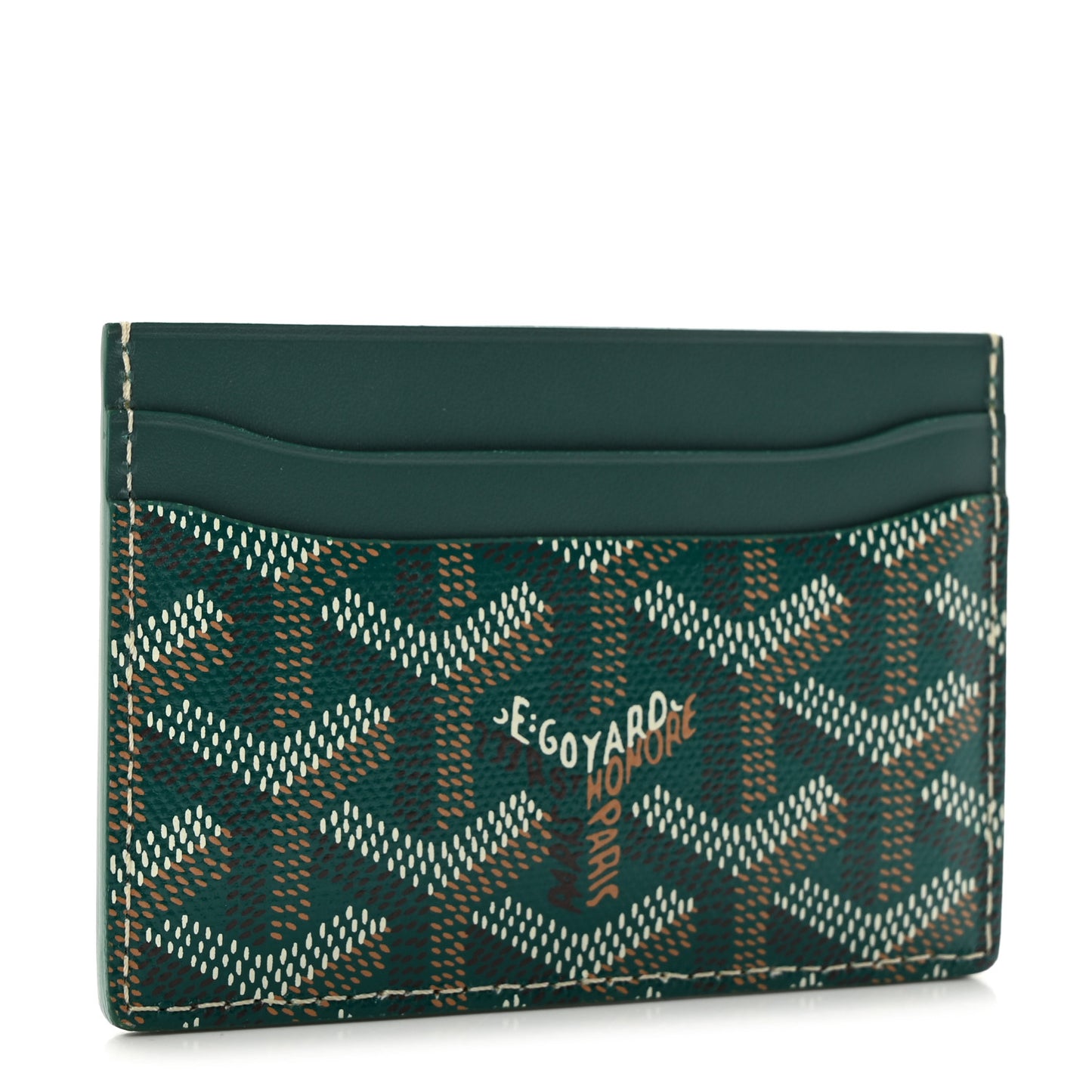 Goyardine Saint Sulpice Card Holder Green