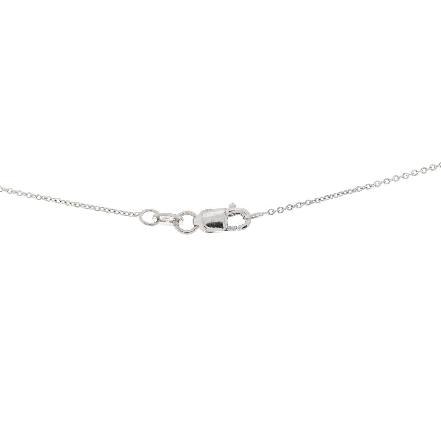 Roberto Coin 18K White Gold Diamond Tiny Treasures Tennis Racket Pendant Necklace 4 of 4