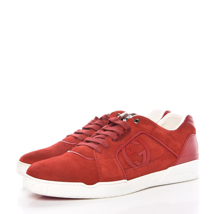 Gucci Nappa Moorea Mens Prince Interlocking G Sneakers 14.5 Rosso 3 of 13
