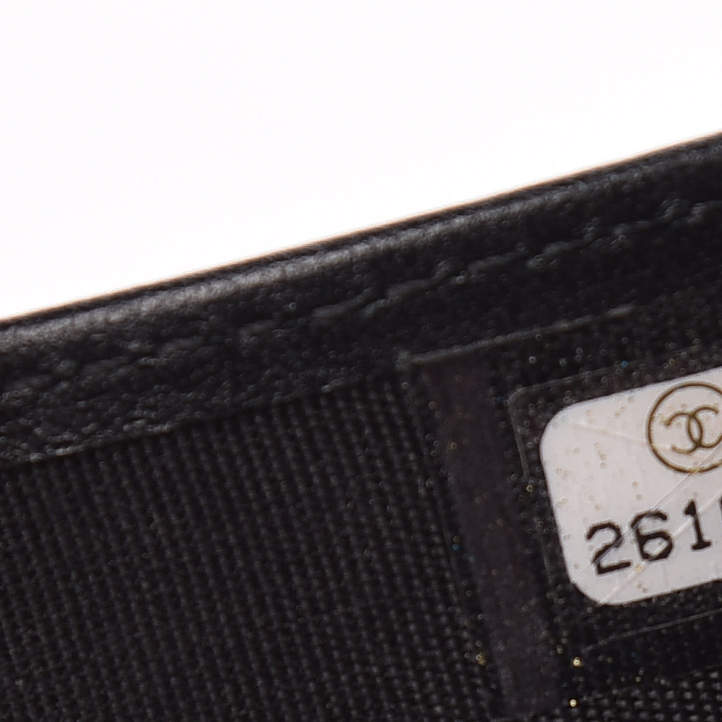 Caviar Quilted Compact Boy Wallet Black