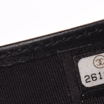 Chanel Caviar Quilted Compact Boy Wallet Black 8 of 11